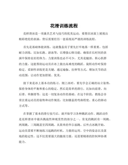 花滑训练流程