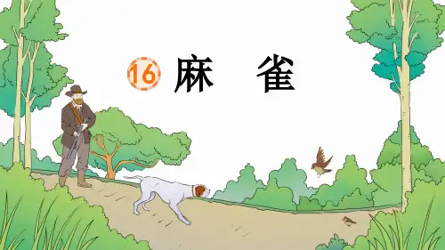 人教版 小学语文 四年级 上册 16《麻雀》PPT 课件