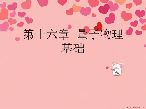 第十六章  量子物理基础