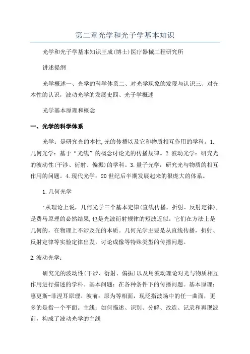 第二章光学和光子学基本知识