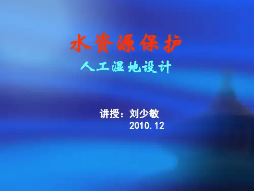 人工湿地设计(刘少敏)