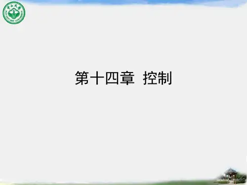管理学第14章 控制