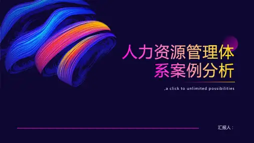 人力资源管理体系案例分析