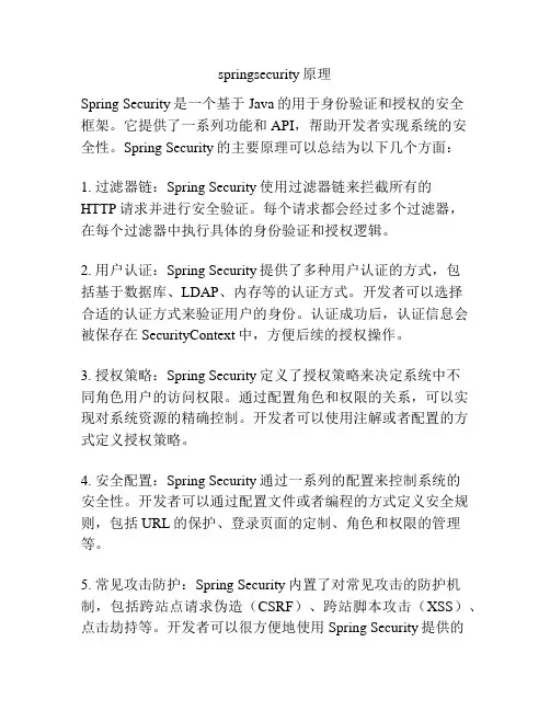 springsecurity原理