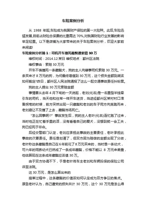 车险案例分析
