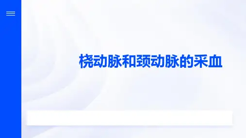 桡动脉和颈动脉的采血