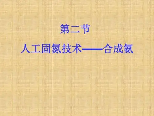 高二化学《人工固氮技术—合成氨》课件