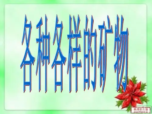 各种各样的矿物