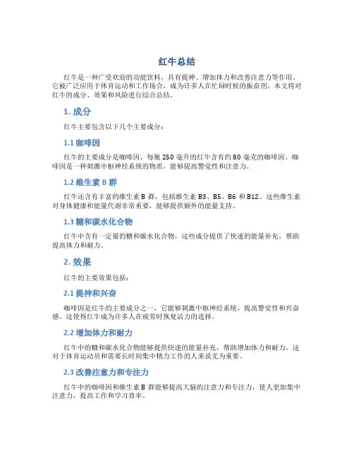 红牛总结范文