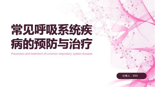 呼吸系统疾病ppt课件模板