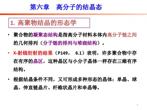 高分子的结晶态