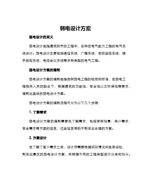 弱电设计方案