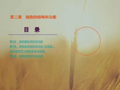 最新-2018高考生物一轮复习 第2单元-细胞的结构和功能课件 大纲 精品 