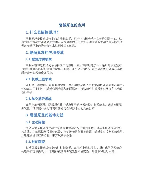 隔振原理的应用