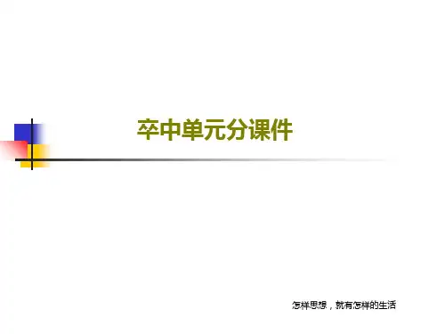 卒中单元分课件16页PPT