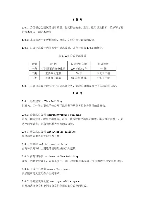 办公建筑设计规范JGJ 67--2006(完整pdf版)