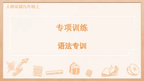 2024年人教版九年级上册英语期末复习——语法专训