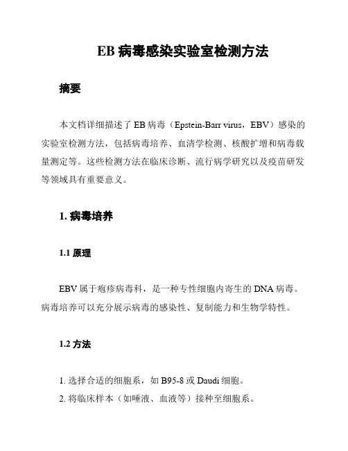 EB病毒感染实验室检测方法