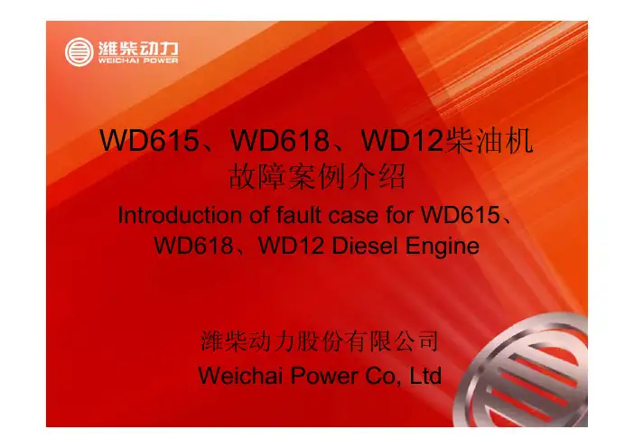 WD615、WD618、WD12柴油机故障案例介绍