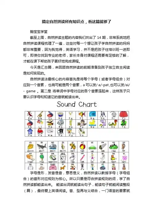 搞定自然拼读所有知识点，看这篇就够了