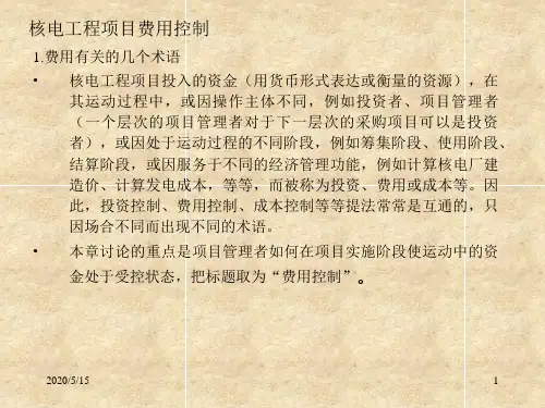 核电工程项目管理讲稿最终版