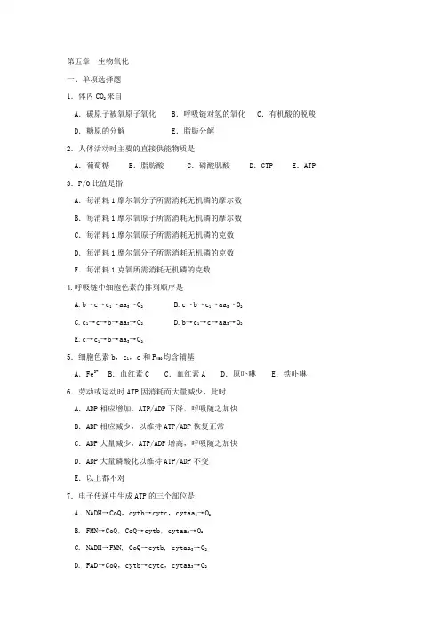 生化复习指导