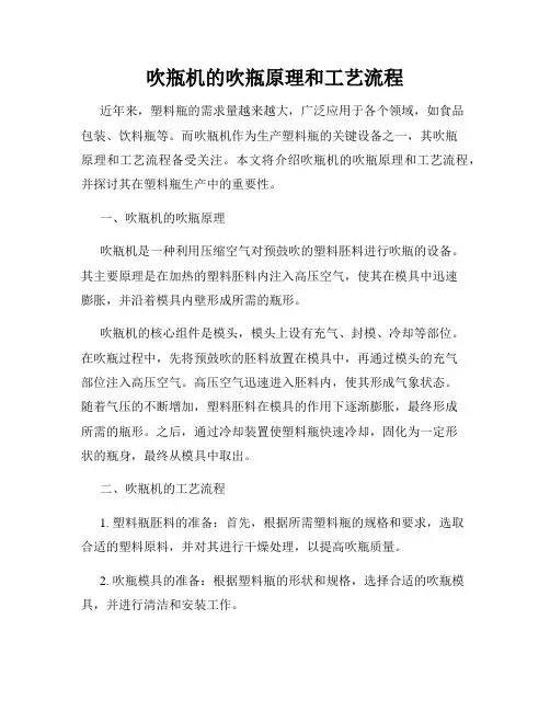 吹瓶机的吹瓶原理和工艺流程