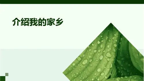 《介绍我的家乡》ppt课件