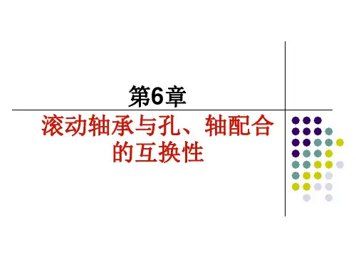 第六章--滚动轴承的公差与配合