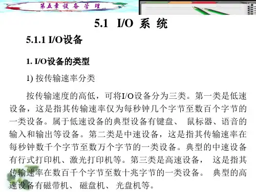 精选设备管理IO设备