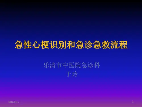 急性心梗识别和急诊急救流程ppt课件