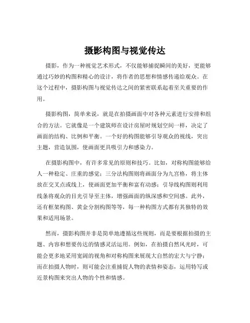 摄影构图与视觉传达