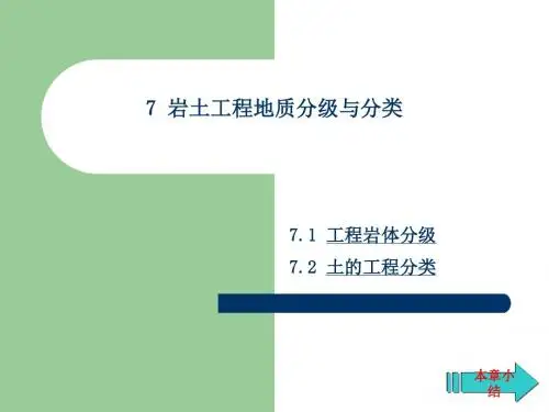 工程岩体分级标准