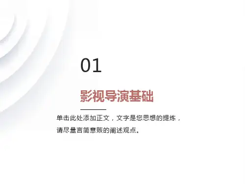 影视导演专业培训教材