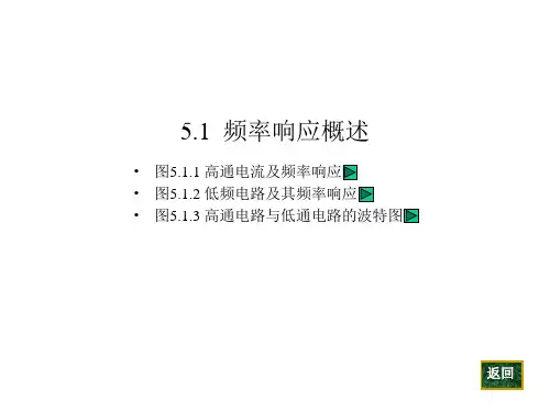 理学章放大电路的频率响应图