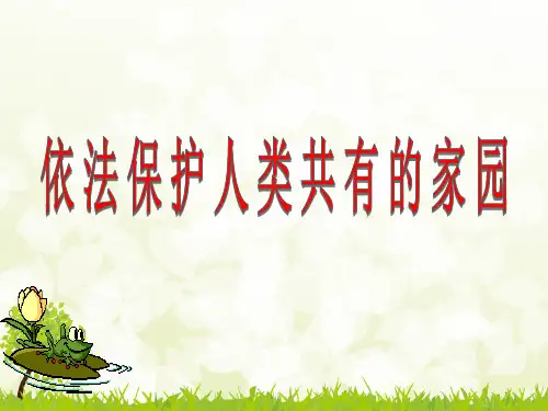 依法保护人类共有的家园ppt
