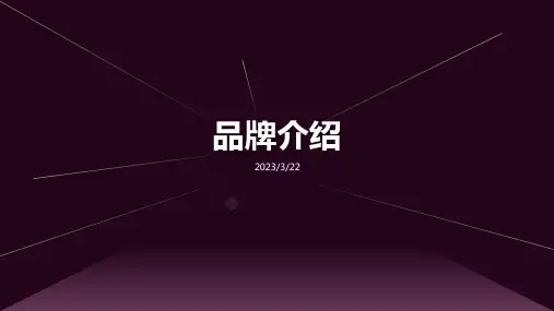 品牌介绍ppt