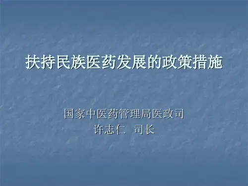 扶持民族医药发展的政策措施