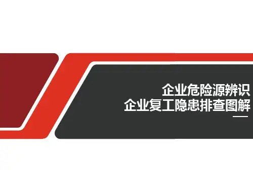 企业危险源辨识及隐患排查图解及事故案例(最全)