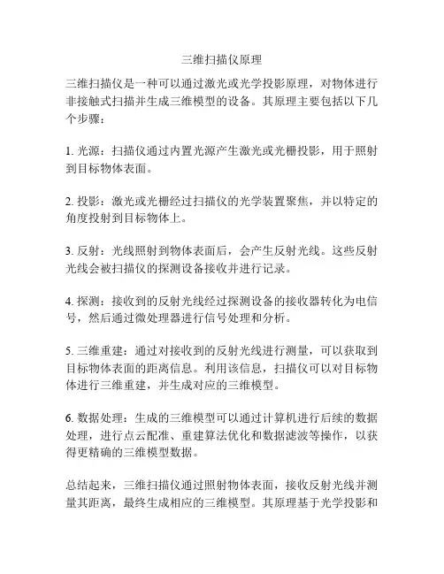 三维扫描仪原理