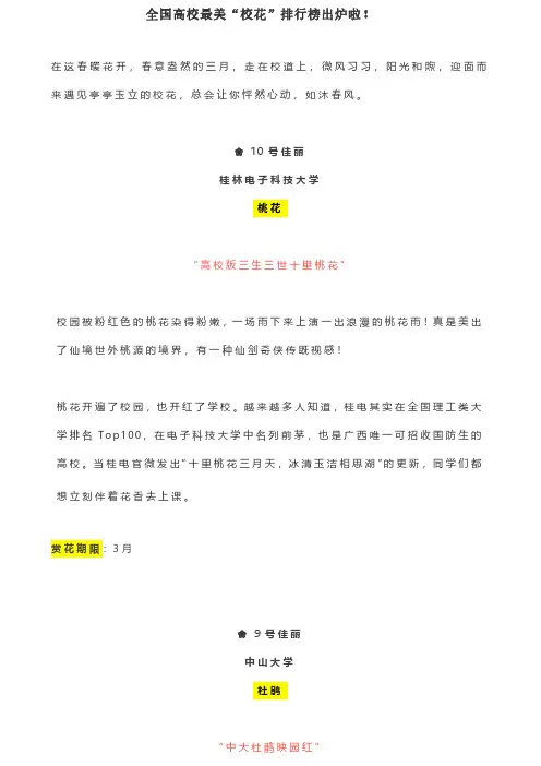 全国高校最美“校花”排行榜出炉啦!