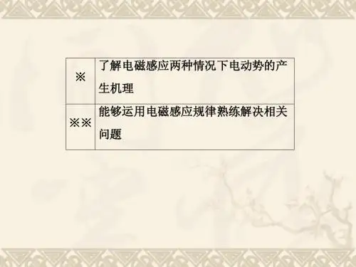 高二物理人教版选修3-2同步课件：4-5 电磁感应现象的两类情况