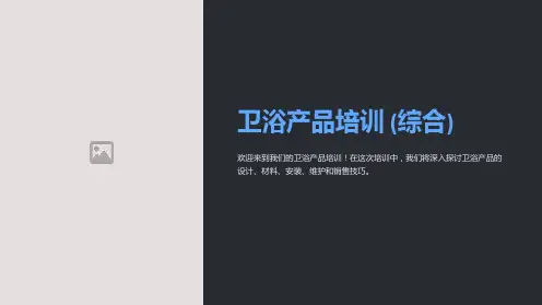卫浴产品培训(综合)