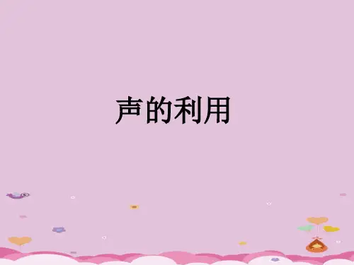 人教版八年级物理上册教学课件-2.3 声的利用 优质课件PPT