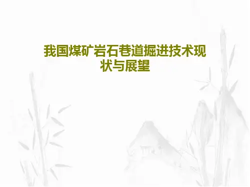 我国煤矿岩石巷道掘进技术现状与展望78页PPT