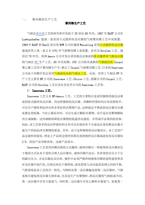 聚丙烯生产工艺