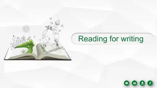 Unit 1 Reading for writing (教学课件)-高中英语