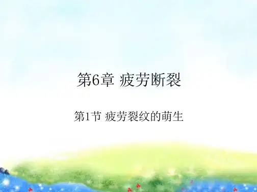 疲劳断裂第二节疲劳裂纹萌生