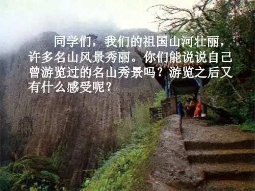 天游峰的扫路人1PPT课件