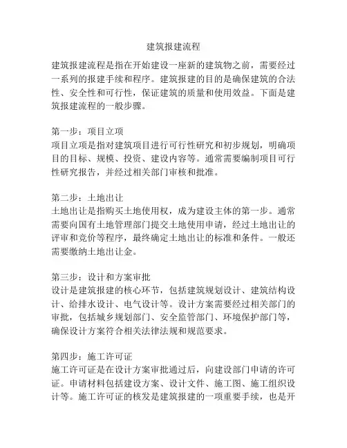 建筑报建流程